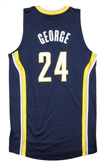 2014 Paul George Game Used Indiana Pacers Road Jersey Photo Matched To 5/26/14 - Eastern Conference Semifinals Game 4 (Sports Investors Authentication)